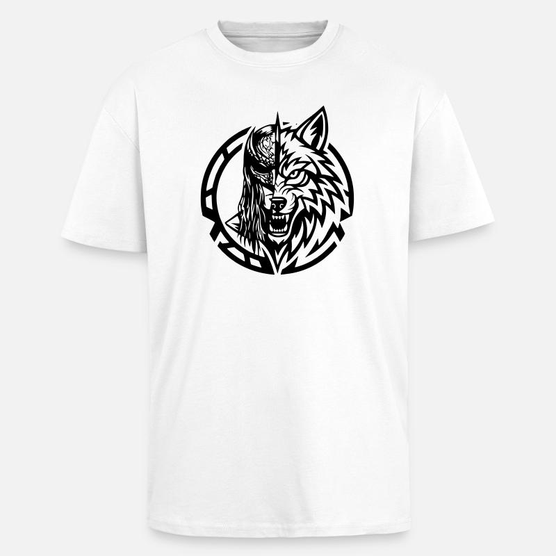 NoxstyllT5 - Unisex Oversized Heavyweight T-shirt - white