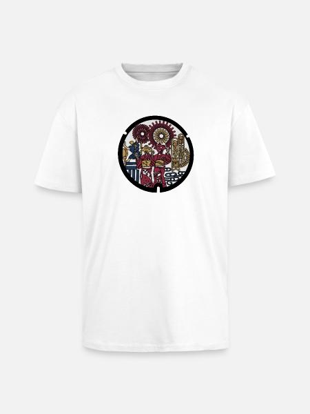 Dance, festival, kimono and fireworks - Unisex Oversized Heavyweight T-shirt - white