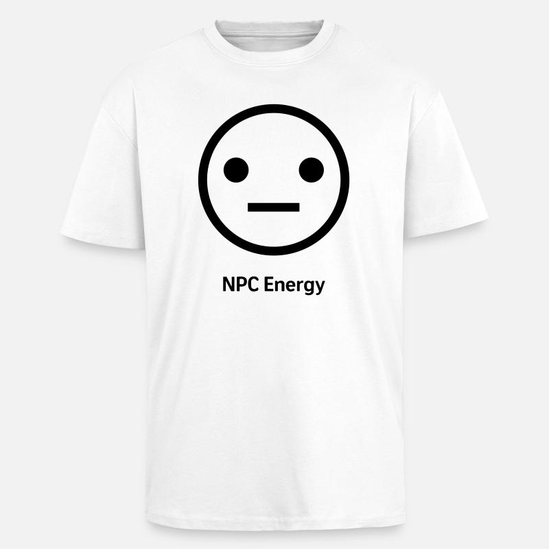 NPC Energy - Oversized Heavyweight Unisex T-Shirt - Weiß