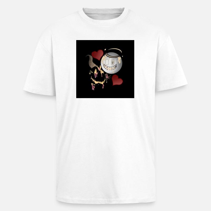 Conception d’Anges et Diables - T-shirt unisexe oversize épais - blanc