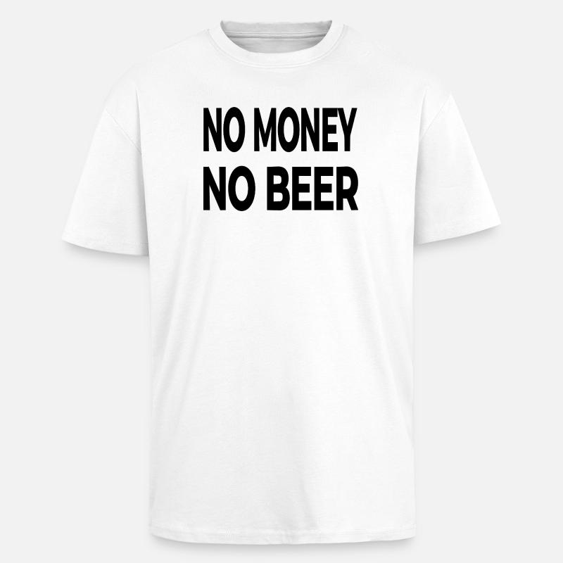 Bier - Oversized Heavyweight Unisex T-Shirt - Weiß