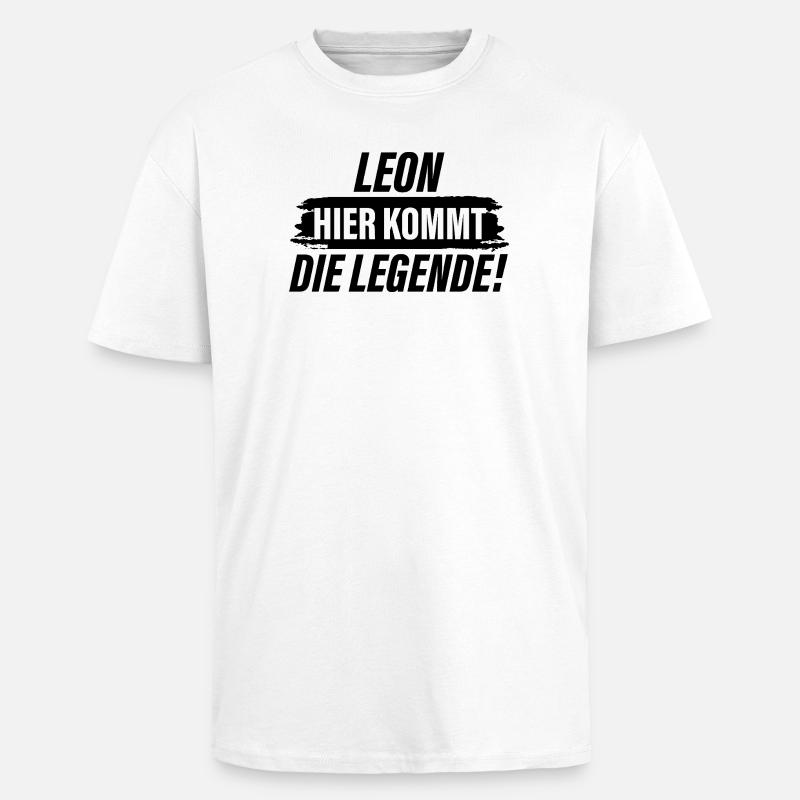 Leon, here comes the legend - Unisex Oversized Heavyweight T-shirt - white