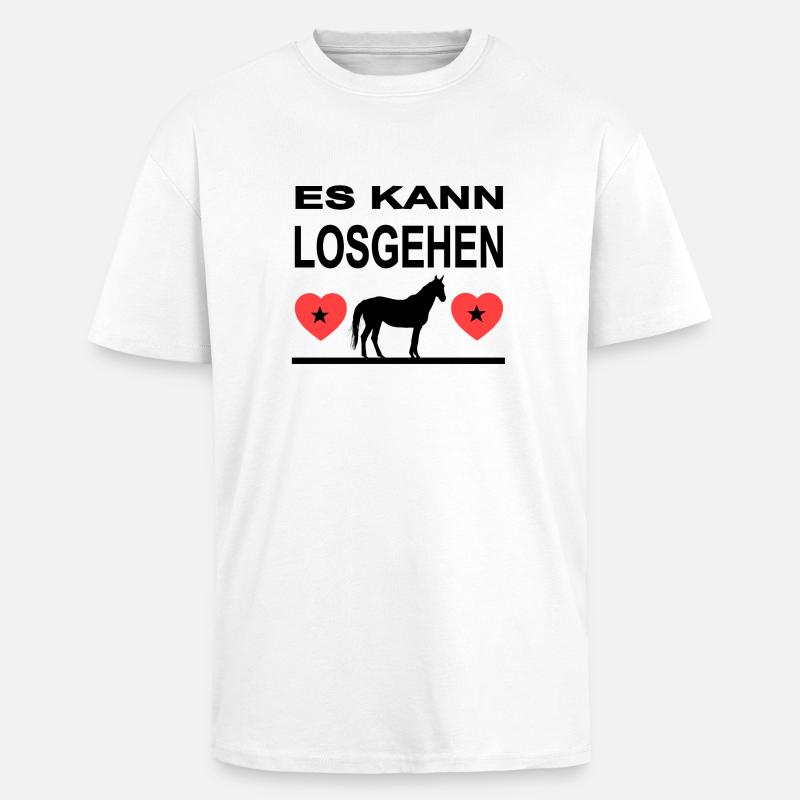 hester - Unisex oversized t-skjorte i kraftig kvalitet - hvit