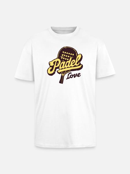 Paddle Love Retro - Unisex Oversized Heavyweight T-shirt - white