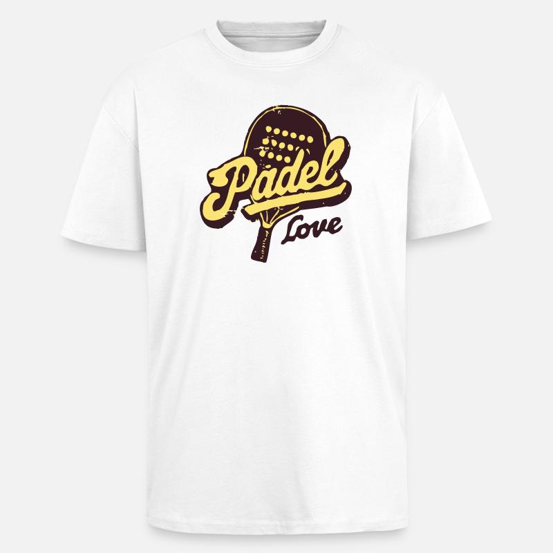 Paddle Love Retro - Oversized Heavyweight Unisex T-Shirt - Weiß
