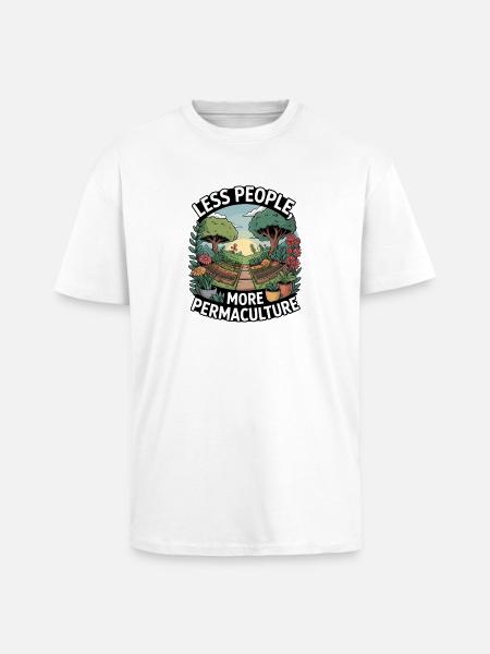 Permakultur: En livsfilosofi for naturelskere - Unisex oversized t-skjorte i kraftig kvalitet - hvit