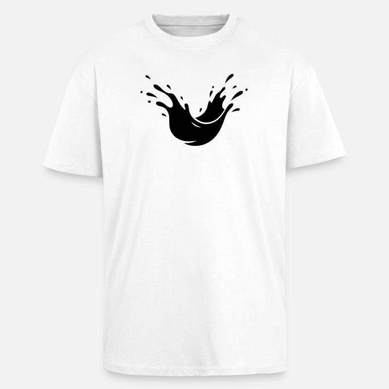 Schlamm Spritzer Dreck Splash - Oversized Heavyweight Unisex T-Shirt - Weiß