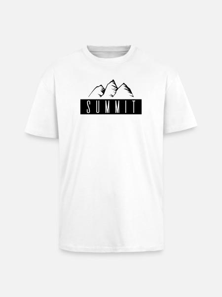 Summit - Unisex Oversized Heavyweight T-shirt - white