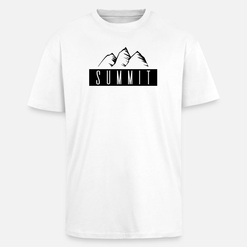 Gipfel - Oversized Heavyweight Unisex T-Shirt - Weiß