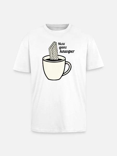 Not quite crunchy - Unisex Oversized Heavyweight T-shirt - white