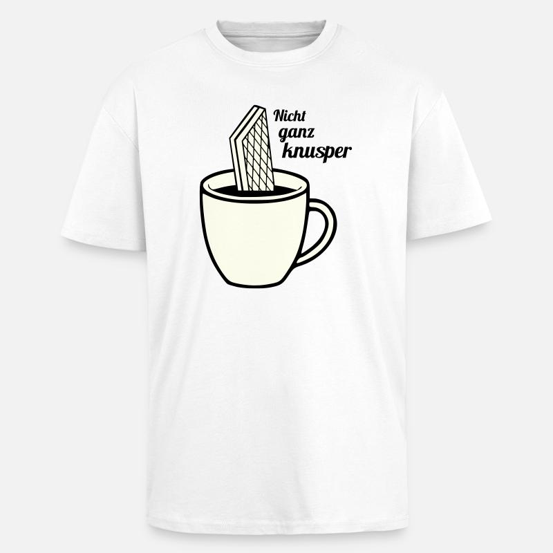 nicht ganz knusper - Oversized Heavyweight Unisex T-Shirt - Weiß