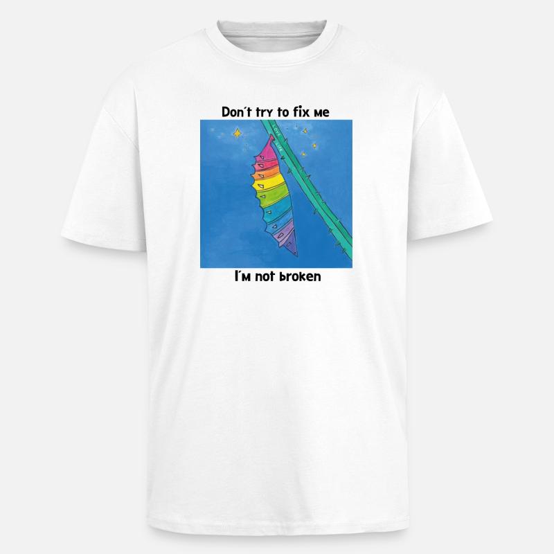 Bon comme je suis ! - T-shirt unisexe oversize épais - blanc