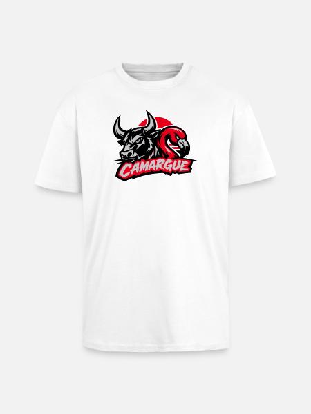Camargue - Oversized Heavyweight Unisex T-Shirt - Weiß