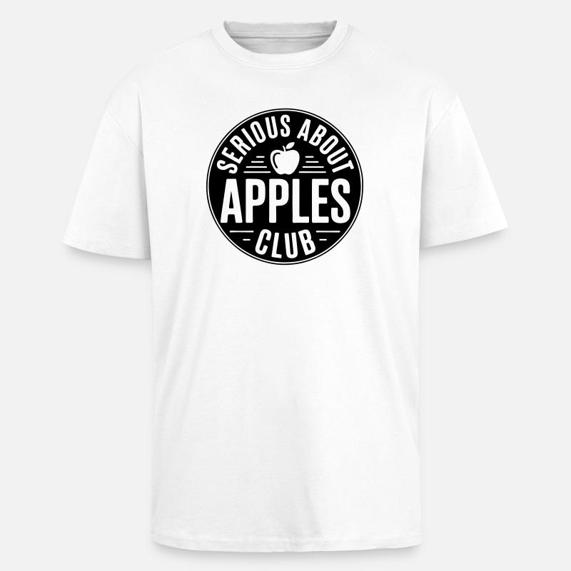 Äpfel - Serious about apples club - Oversized Heavyweight Unisex T-Shirt - Weiß
