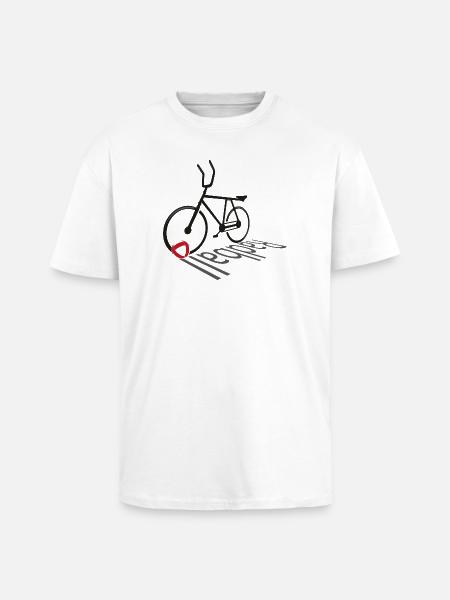 Cycling, Cycleball, Indoor Cycling, Evolution - Unisex Oversized Heavyweight T-shirt - white