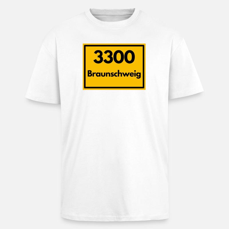 ANCIEN CODE POSTAL RETRO 3300 BRUNSWICK - T-shirt unisexe oversize épais - blanc