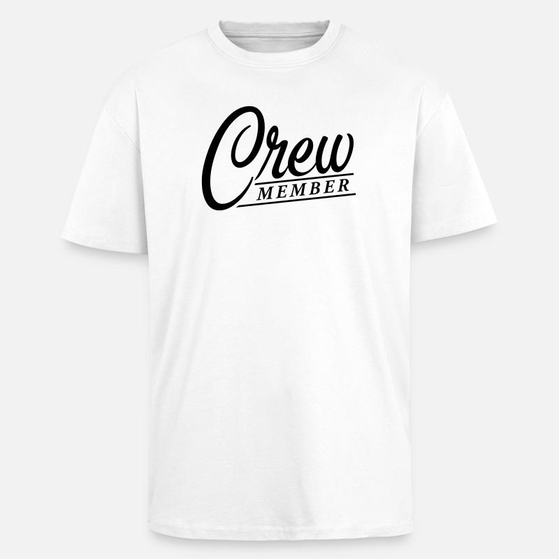 Crew - Oversized Heavyweight Unisex T-Shirt - Weiß