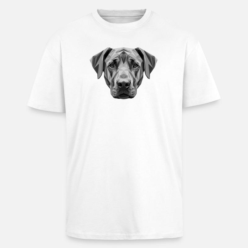 Rhodesian Ridgeback Jagdhund Hunde Stolz Ridgeback - Oversized Heavyweight Unisex T-Shirt - Weiß