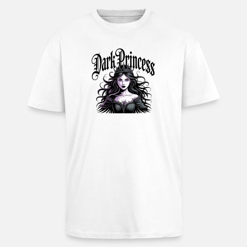 Dunkle Prinzessin Gothic Krone - Oversized Heavyweight Unisex T-Shirt - Weiß