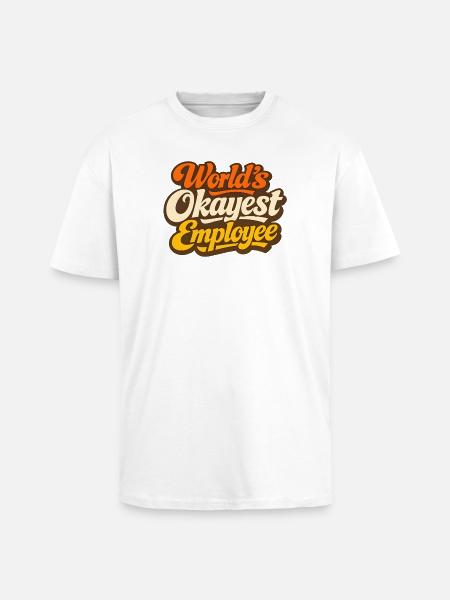 Der beste Mitarbeiter der Welt - Oversized Heavyweight Unisex T-Shirt - Weiß