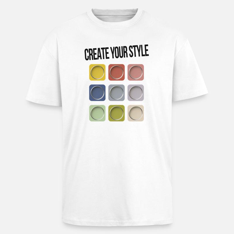 Create Your Style – Sei individuell - Oversized Heavyweight Unisex T-Shirt - Weiß