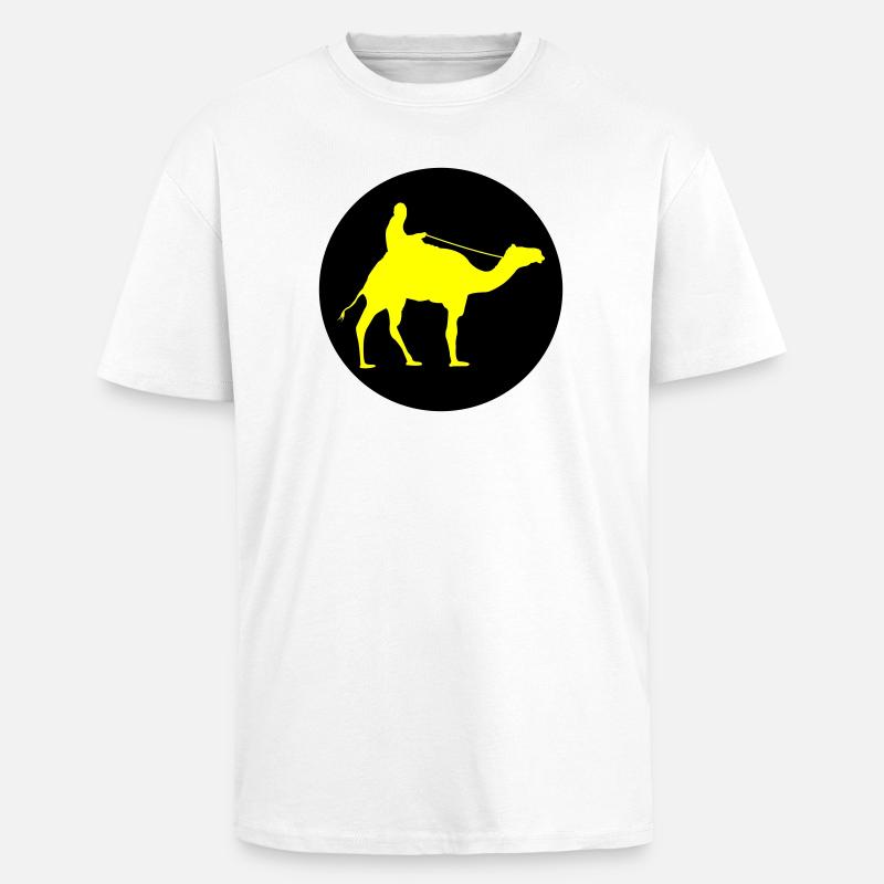 camel_ride_02 - Oversized Heavyweight Unisex T-Shirt - Weiß