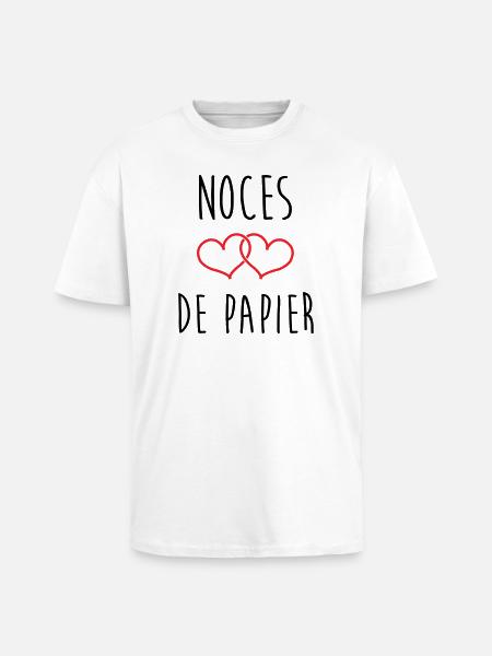 Papierhochzeit: 37 Jahre Ehe - Oversized Heavyweight Unisex T-Shirt - Weiß