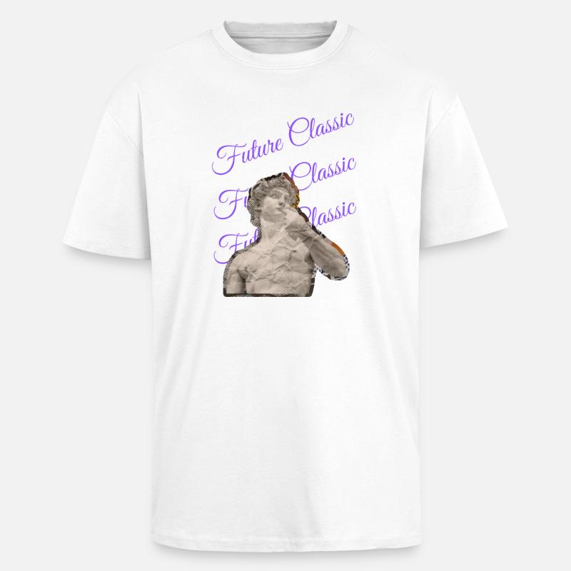 Future Classic – Retro Art Style - Oversized Heavyweight Unisex T-Shirt - Weiß