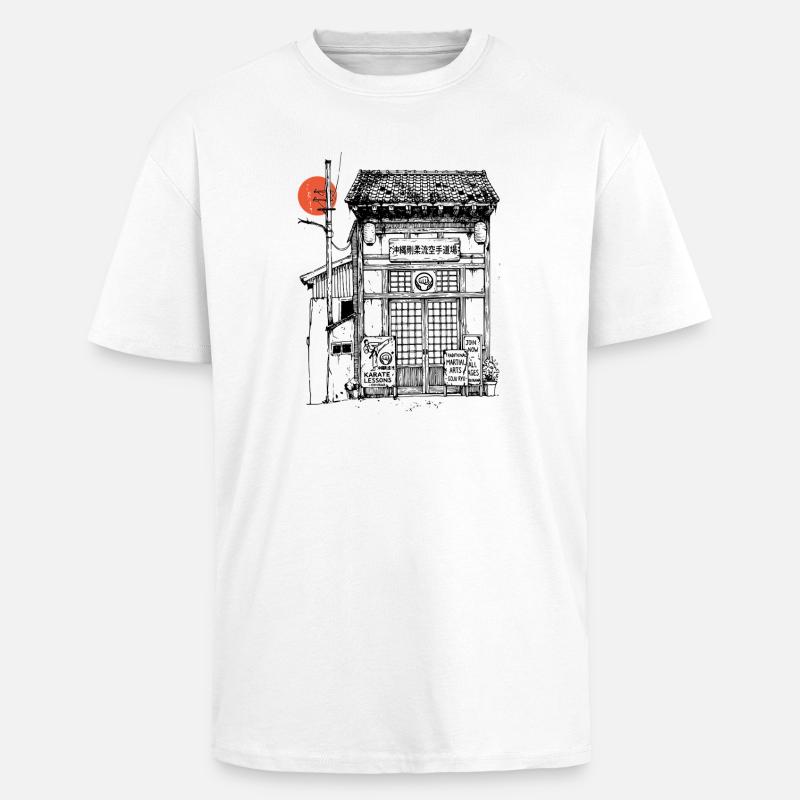 Goju Ryu Dojo - Oversized Heavyweight Unisex T-Shirt - Weiß
