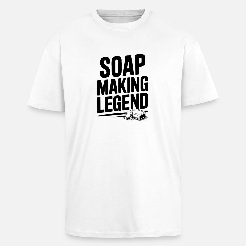 Légende de la fabrication de savon - T-shirt unisexe oversize épais - blanc