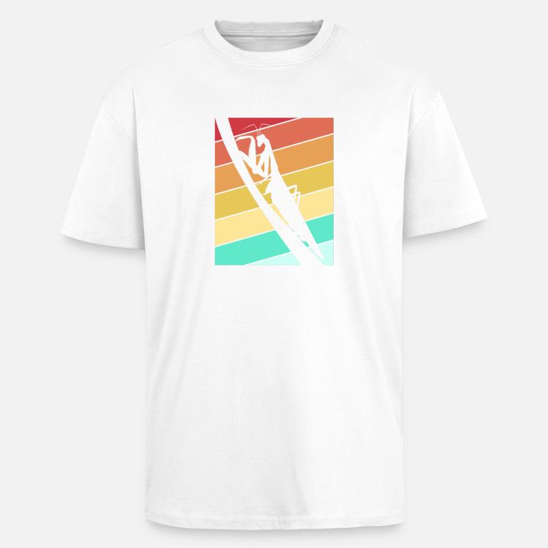 Mantis Gottesanbeter Gottesanbeterin - Oversized Heavyweight Unisex T-Shirt - Weiß