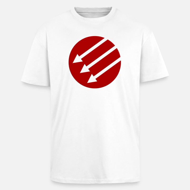 Iron Front / Eiserne Front / Järnfronten - Unisex Oversized Heavyweight T-shirt - white