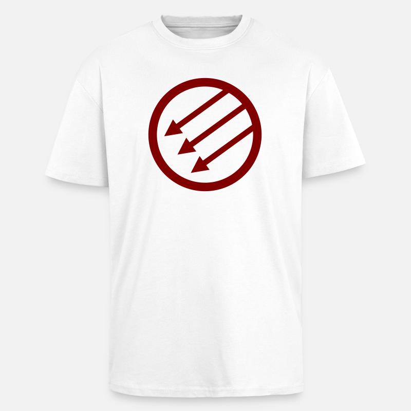 Iron Front / Eiserne Front / Järnfronten - Oversized Heavyweight Unisex T-Shirt - Weiß