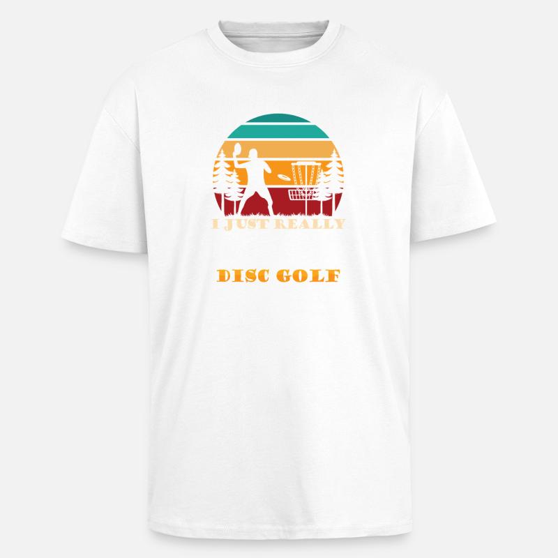 Disc Golf Geschenke Discgolf - Oversized Heavyweight Unisex T-Shirt - Weiß