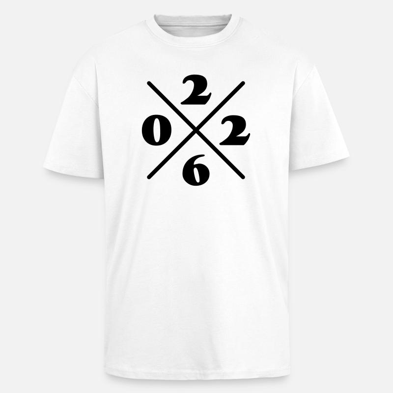 2026 Element Jahr - Oversized Heavyweight Unisex T-Shirt - Weiß