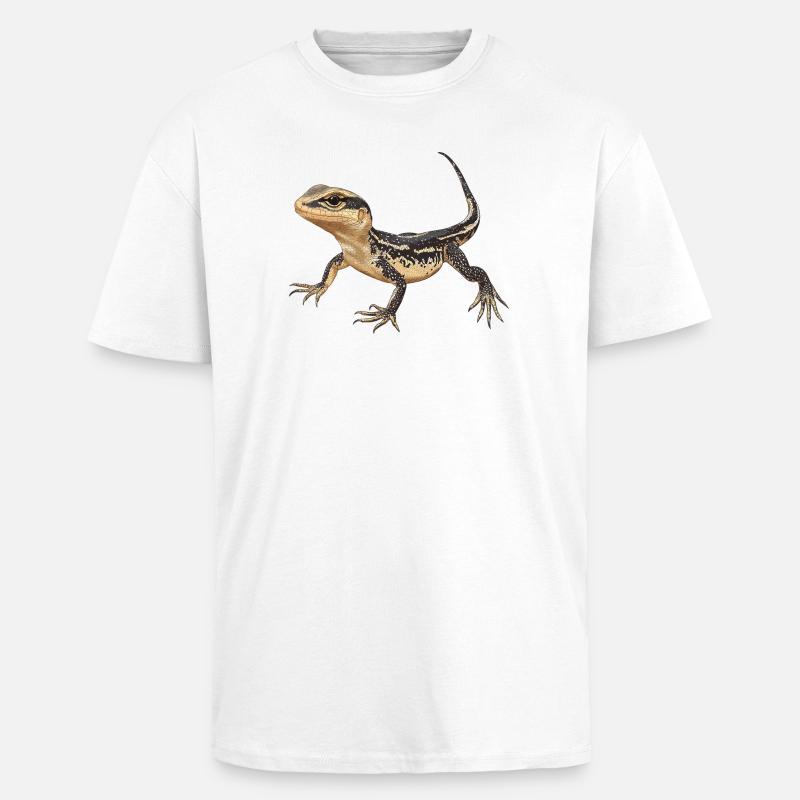 Eidechsen Eidechse - Oversized Heavyweight Unisex T-Shirt - Weiß