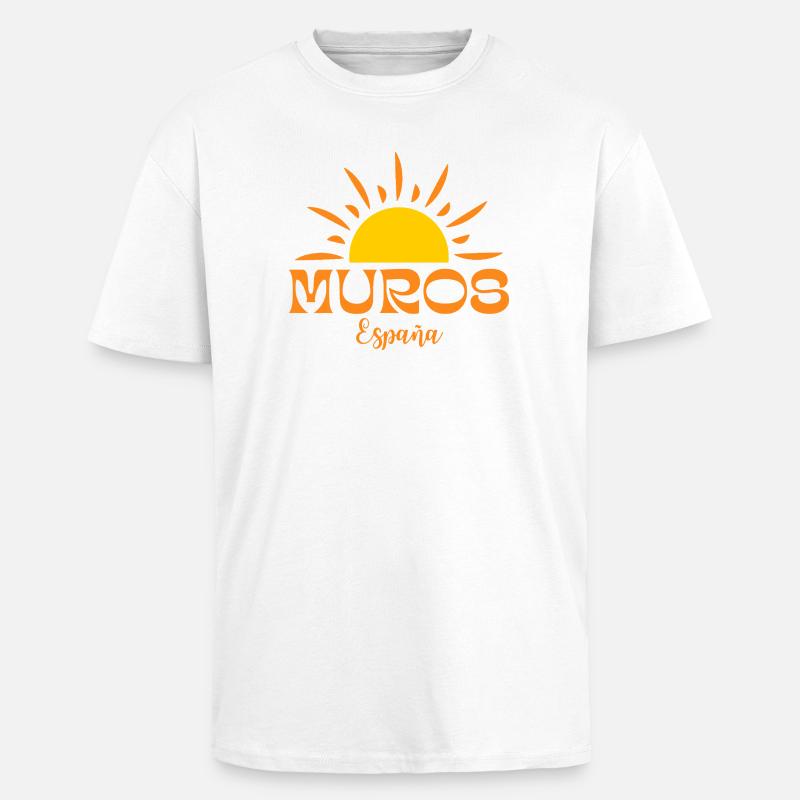Muros España Suncrest-Logo - Oversized Heavyweight Unisex T-Shirt - Weiß