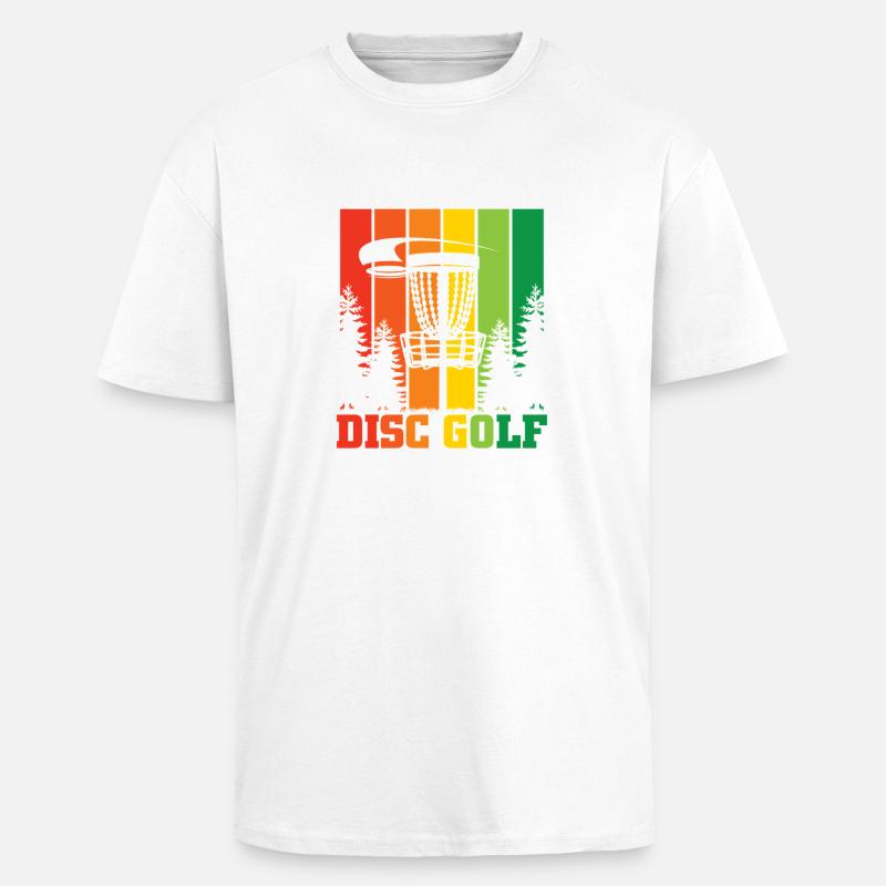 Disc Golf Geschenke Discgolf - Oversized Heavyweight Unisex T-Shirt - Weiß