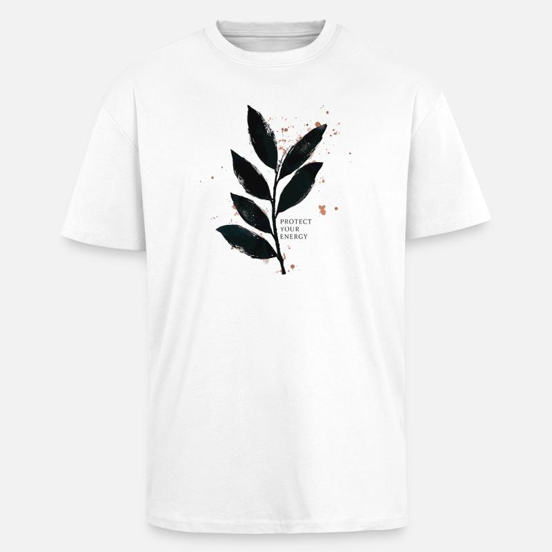 Protect Your Energy - Achtsamkeit Design - Oversized Heavyweight Unisex T-Shirt - Weiß