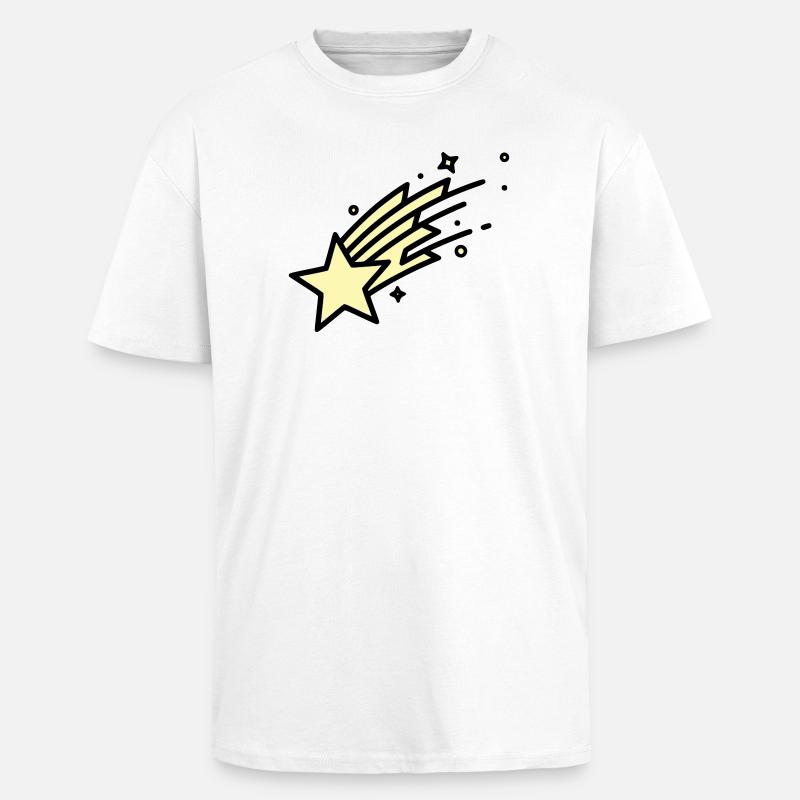 Une bande dessinée Shooting Star Comet - T-shirt unisexe oversize épais - blanc