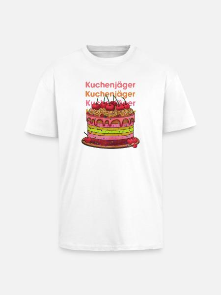 Kuchenjäger bunte Cake Layers - Oversized Heavyweight Unisex T-Shirt - Weiß