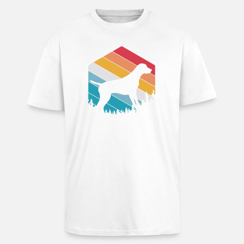 German Pointer Hund Deutsch Kurzhaar - Oversized Heavyweight Unisex T-Shirt - Weiß