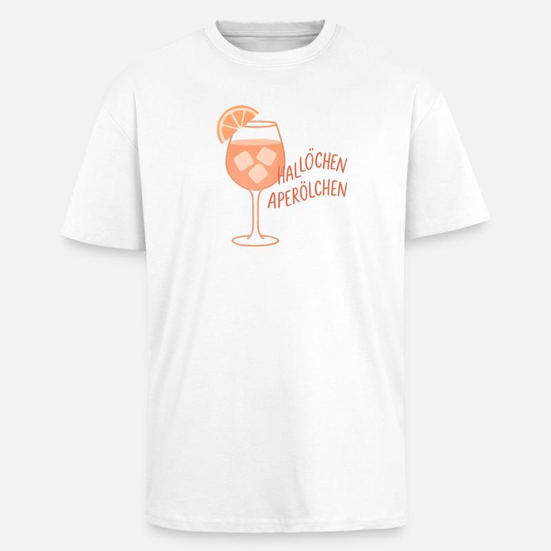 Hallöchen Aperölchen Party Spritz Geschenkidee - Oversized Heavyweight Unisex T-Shirt - Weiß
