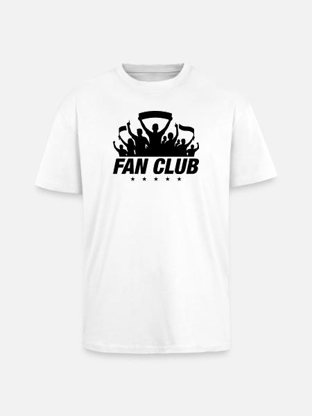 Fan Club Silhouette - Unisex Oversized Heavyweight T-shirt - white
