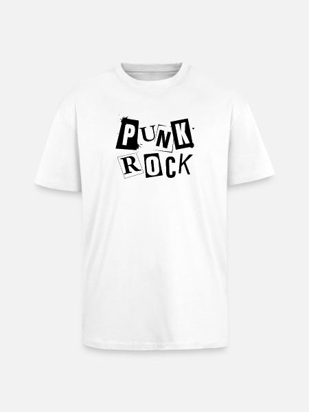 punk-01Punk Rock – Rebellious Music & Alternative - Unisex Oversized Heavyweight T-shirt - white