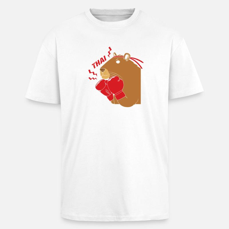 Kickboxer Thai boxing Muay thai Kickboxing - Unisex Oversized Heavyweight T-shirt - white