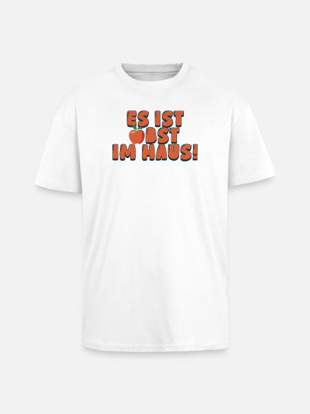 Es ist Obst im Haus - Oversized Heavyweight Unisex T-Shirt - Weiß