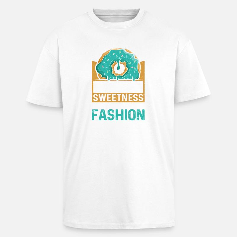 Restauration rapide en donuts - T-shirt unisexe oversize épais - blanc