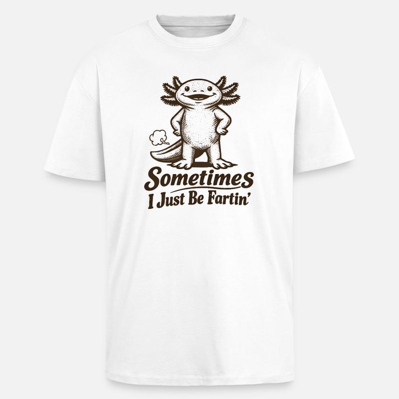 Manchmal furze ich einfach nur. - Oversized Heavyweight Unisex T-Shirt - Weiß