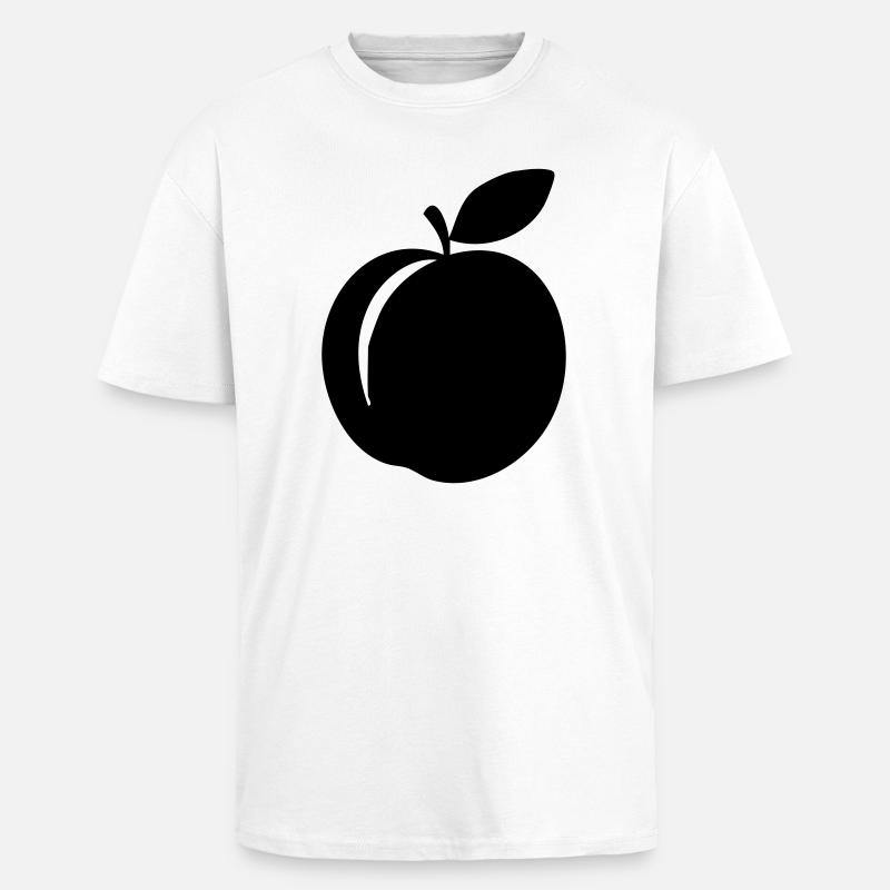 Silhouette pêche – Douce conception estivale - T-shirt unisexe oversize épais - blanc